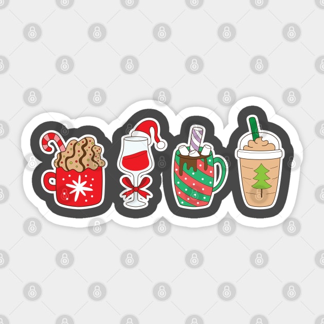 Christmas goodies lover Sticker by doodletales